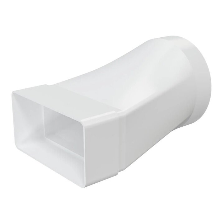 Переходник ERA 612СП10КП для соединения плоских воздуховодов с круглыми 60х120 на 100 мм