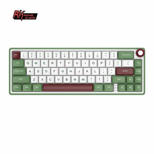 Проводная клавиатура Royal Kludge RK65 RGB Green Sand (RK Chartreuse)