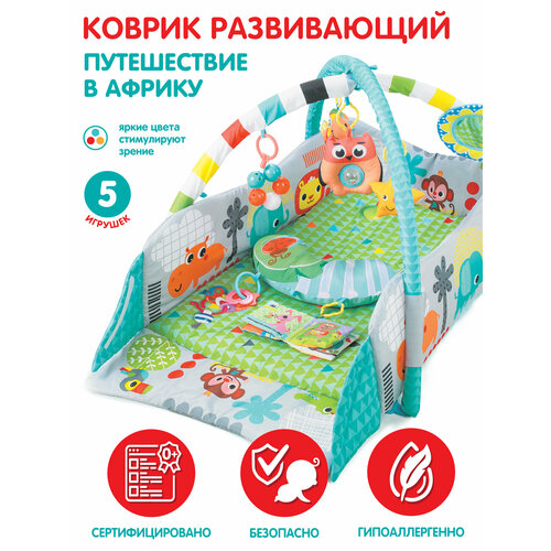 Развивающий коврик Smart Baby Путешествие в Африку JB0333587