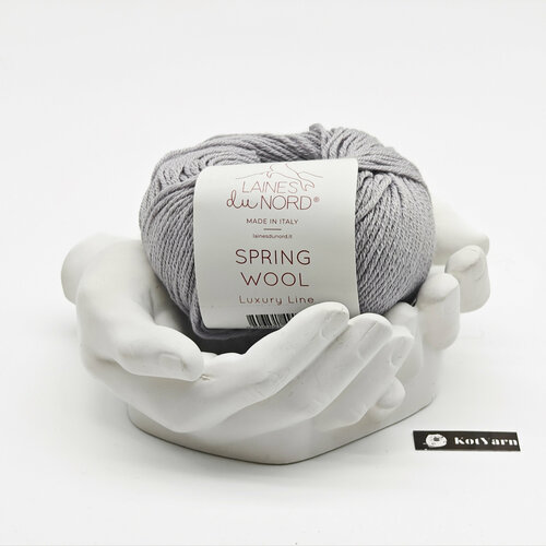 Пряжа Laines du Nord Spring Wool / Цвет 02 / 50% хлопок 50% меринос