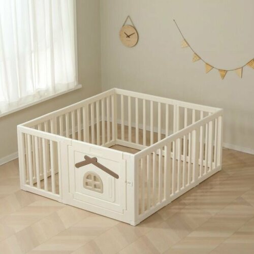 Большой детский игровой манеж UNIX Kids Classic Tree House 150x130 Camel детский матрас орматек kids classic big natural kids 100x170 kids classic big