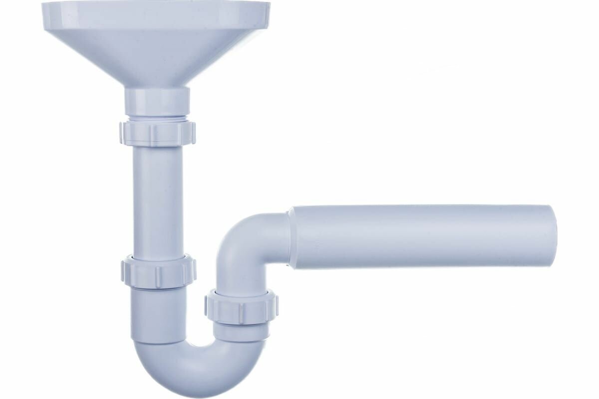 фото Трубный сифон McAlpine 1 1/2"х40 мм, для разрыва потока с приемной воронкой, HC7-FUN