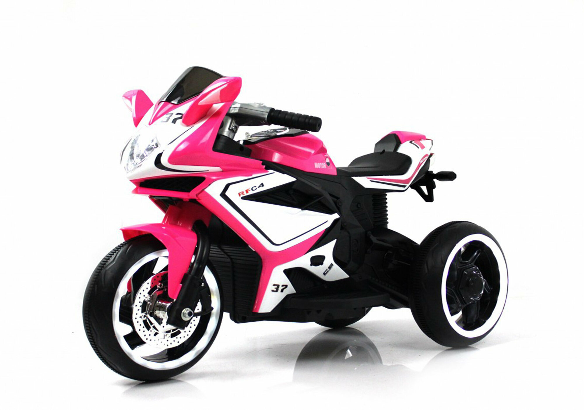Rivertoys Детский электромотоцикл K222AM розовый