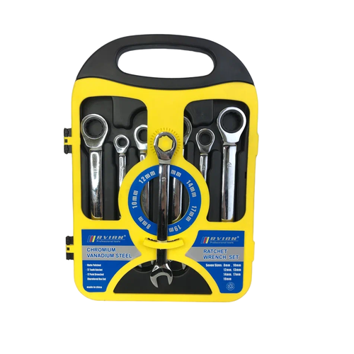 Ключи комбинированные трещоточные 7шт 8-19мм холдер 2945₽