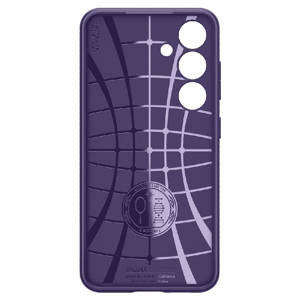 Чехол Spigen на Samsung Galaxy S24 (ACS07451) Liquid Air / Спиген чехол для Галакси С24 накладка, противоударный, с защитой камеры, фиолетовый — фото 1