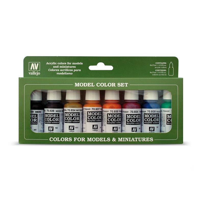 Набор акриловых красок Vallejo - Transparent Colors 70136 (8 красок по 17 мл)