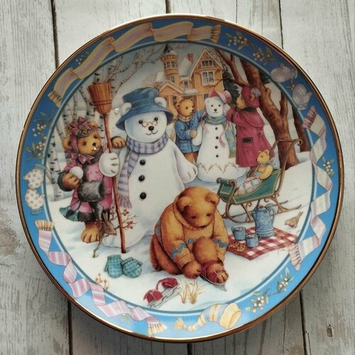 Декоративная винтажная тарелка Тедди Royal Doulton Англия