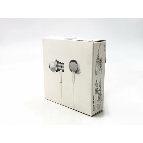 Наушники Xiaomi Earphones In-Ear - Серебристо-серые 400₽