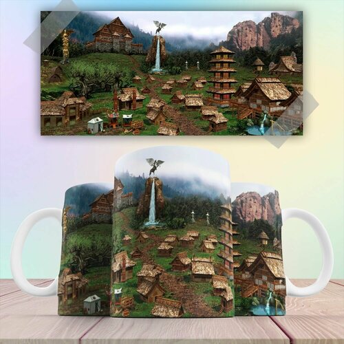 Кружка компьютерная игра Герои меча и магии Heroes of Might and Magic Оплот 330 мл