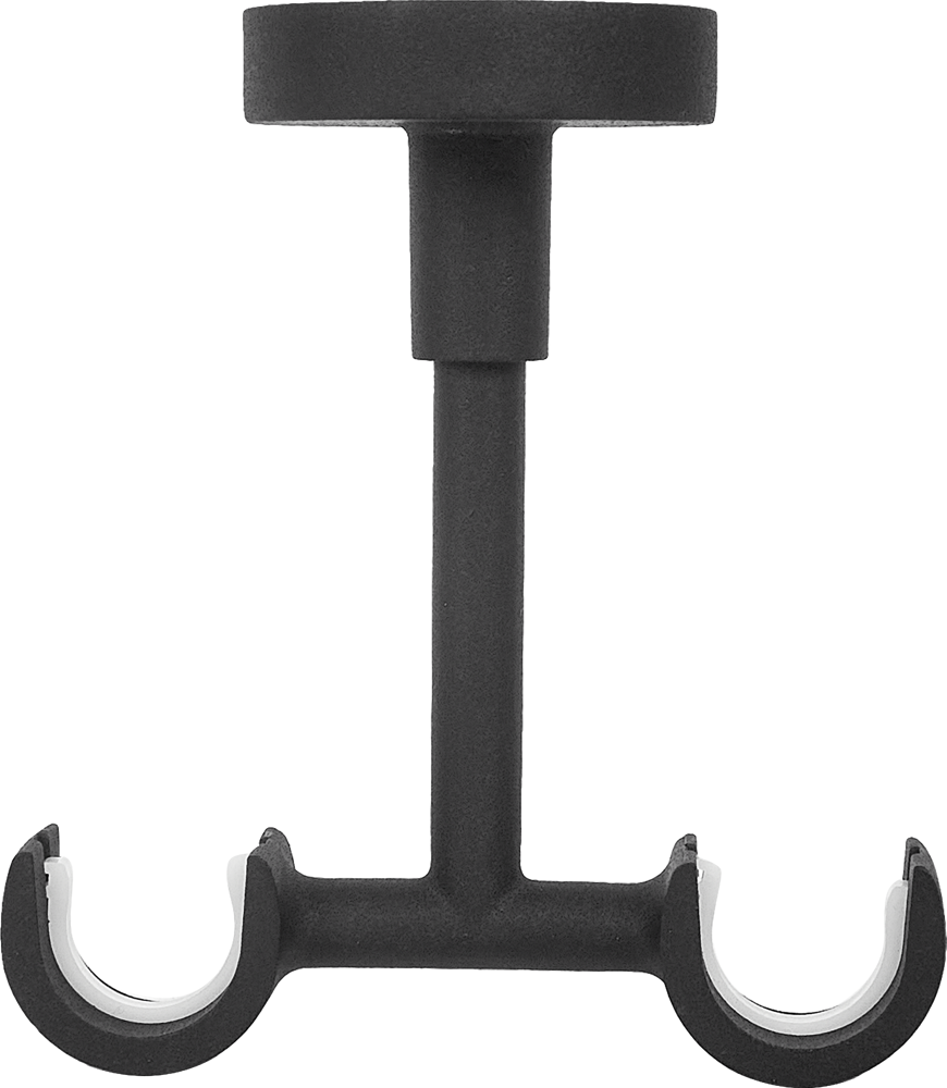 Держатель потолочный Inspire металл цвет черный 2 см