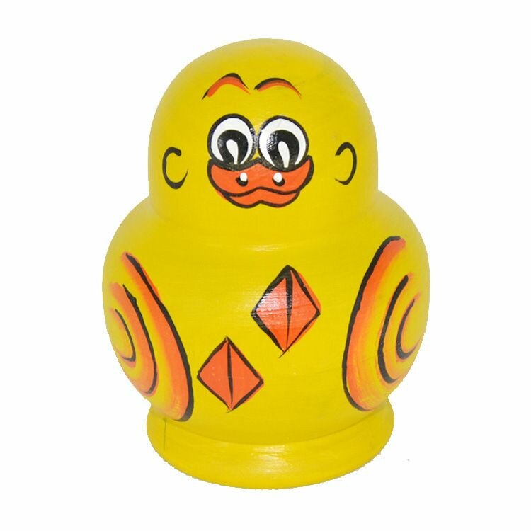 Деревянный игровой набор "Маленькая желтая уточка