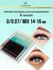 Ресницы Luxury Lashes, для наращивания, длина 14 - 16мм, 6 линий, изгиб C, черны...