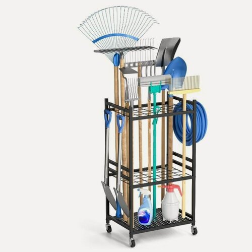 Изображение товара Держатель для хозяйственных инструментов, для лопат, граблей и садовых инструментов