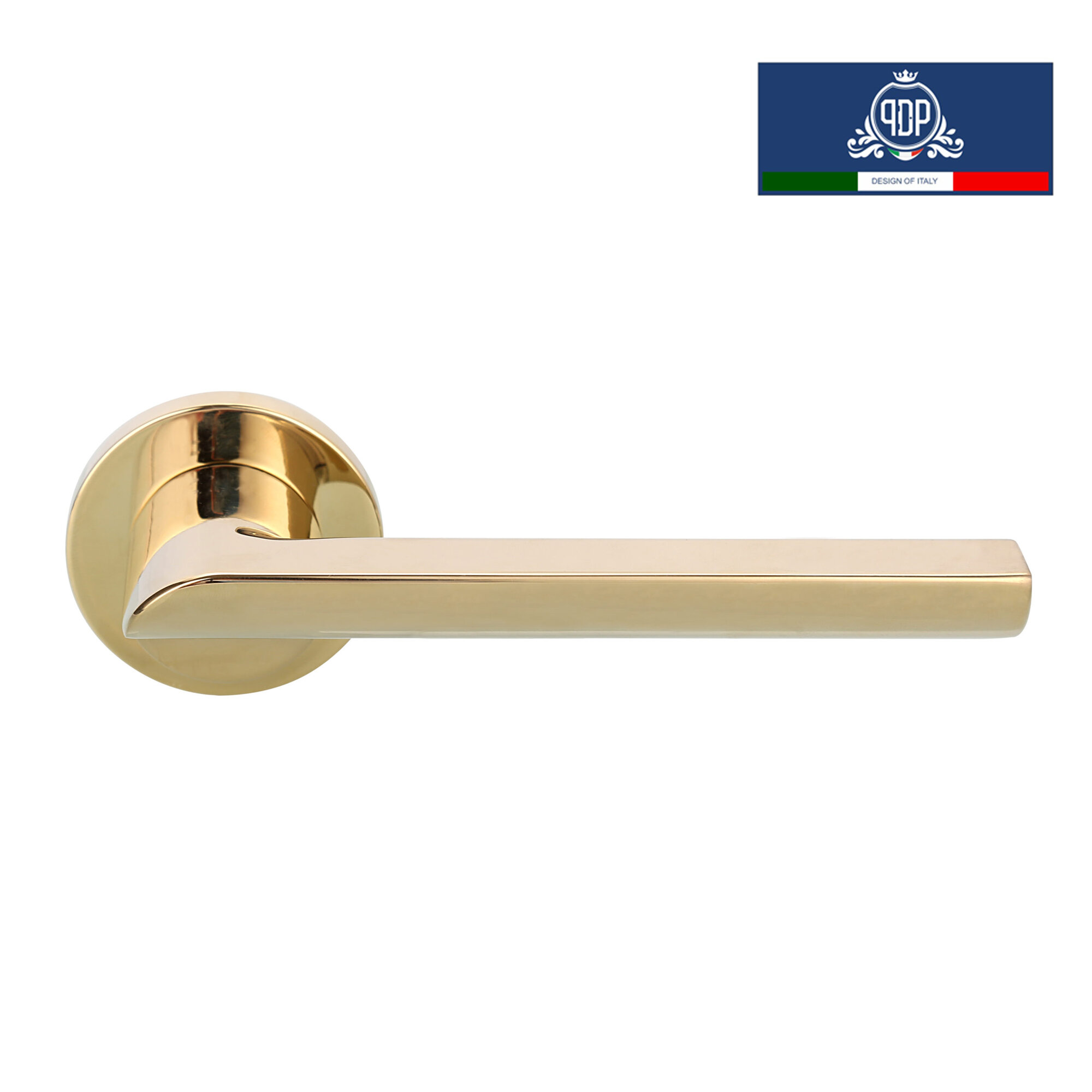 Дверная ручка межкомнатная PDP Punto 102.06 полированное золото