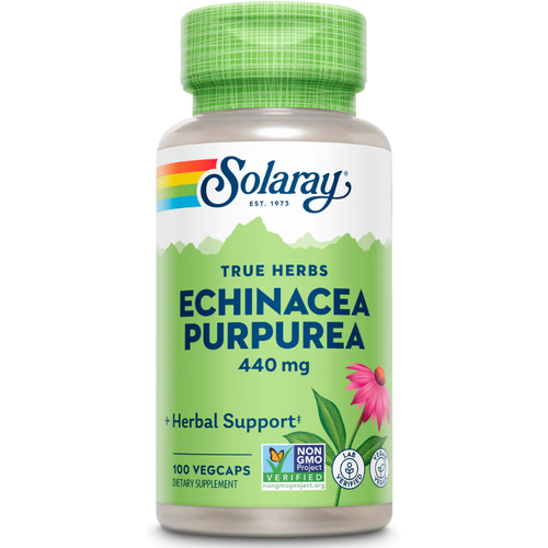 Купить Solaray Echinacea Purpurea 440 mg (Корень Эхинацеи Пурпурной 440 мг) 100 вег капсул (Solaray)