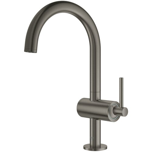 фото Смеситель для раковины grohe atrio new, темный графит