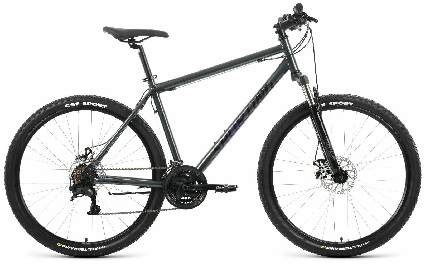 Велосипед горный Forward SPORTING 27,5 2.2 D 19" (2022), 19" темно-серый