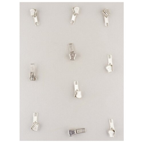 фото Замок-автомат к молнии (трактор) т.5 (10шт.), гамма, никель gamma