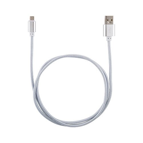 Кабель Energy ET-29-2, USB - micro-USB, 2 м, серебро