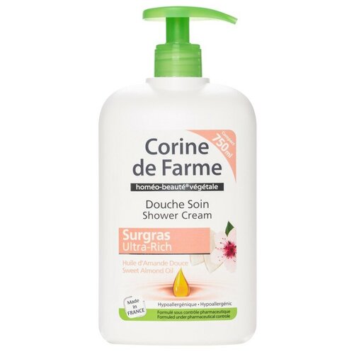 Гель для душа CORINE de FARME Масло сладкого миндаля, 750 мл гель для душа corine de farme масло сладкого миндаля 750 мл