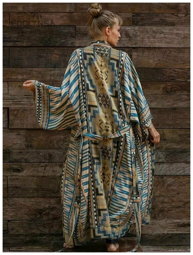 Туника платье женское накидка халат домашний - фотография № 6