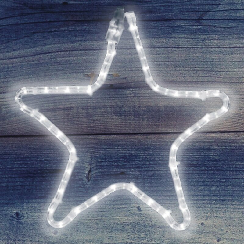 Светильник вывеска фигура декоративный светодиодный 36 LED новогодний Neon-Night Звезда, теплое белое свечение