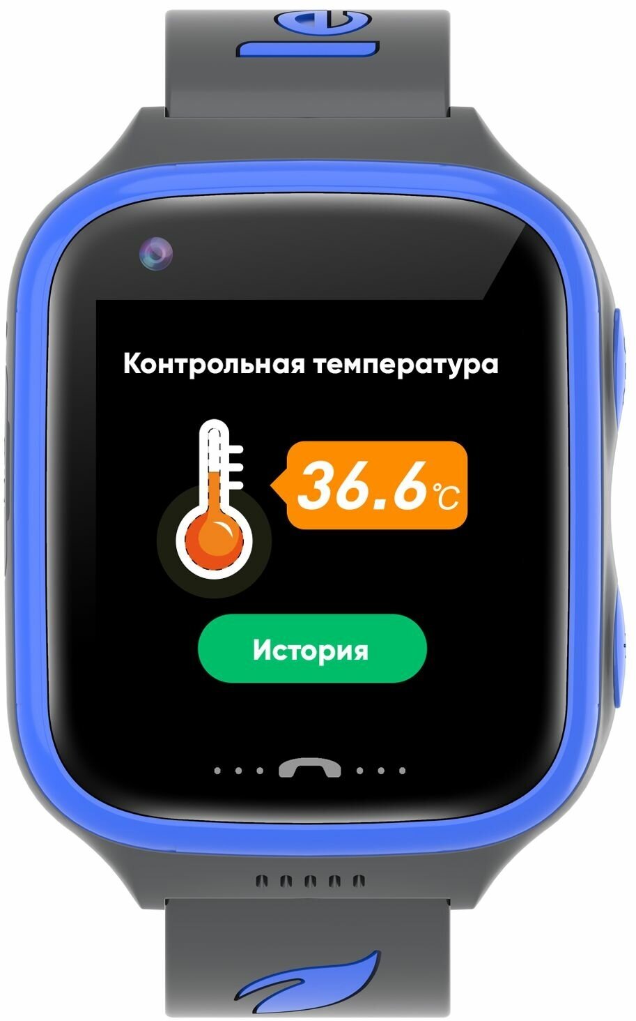 Детские умные GPS часы-телефон LEEF Starlight серый голубой