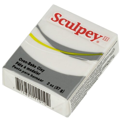 Sculpey III полимерная глина S302 57 г 010 прозрачный
