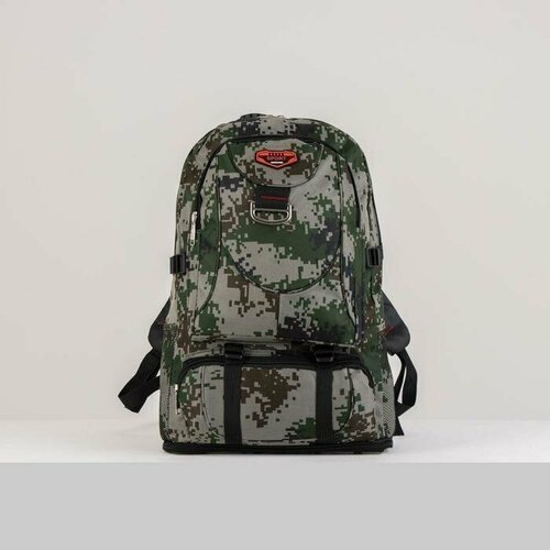 фото Рюкзак туристический, 21 л/25 л, отдел на молнии, 3 наружных кармана, с расширением, цвет пиксель нет бренда