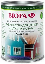 Краска акриловая Biofa 8101 для дерева индустриальная глянцевая бесцветный 0.375 л