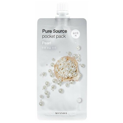 Маска кремовая ночная MISSHA Pure Source с экстрактом жемчуга, 10 мл