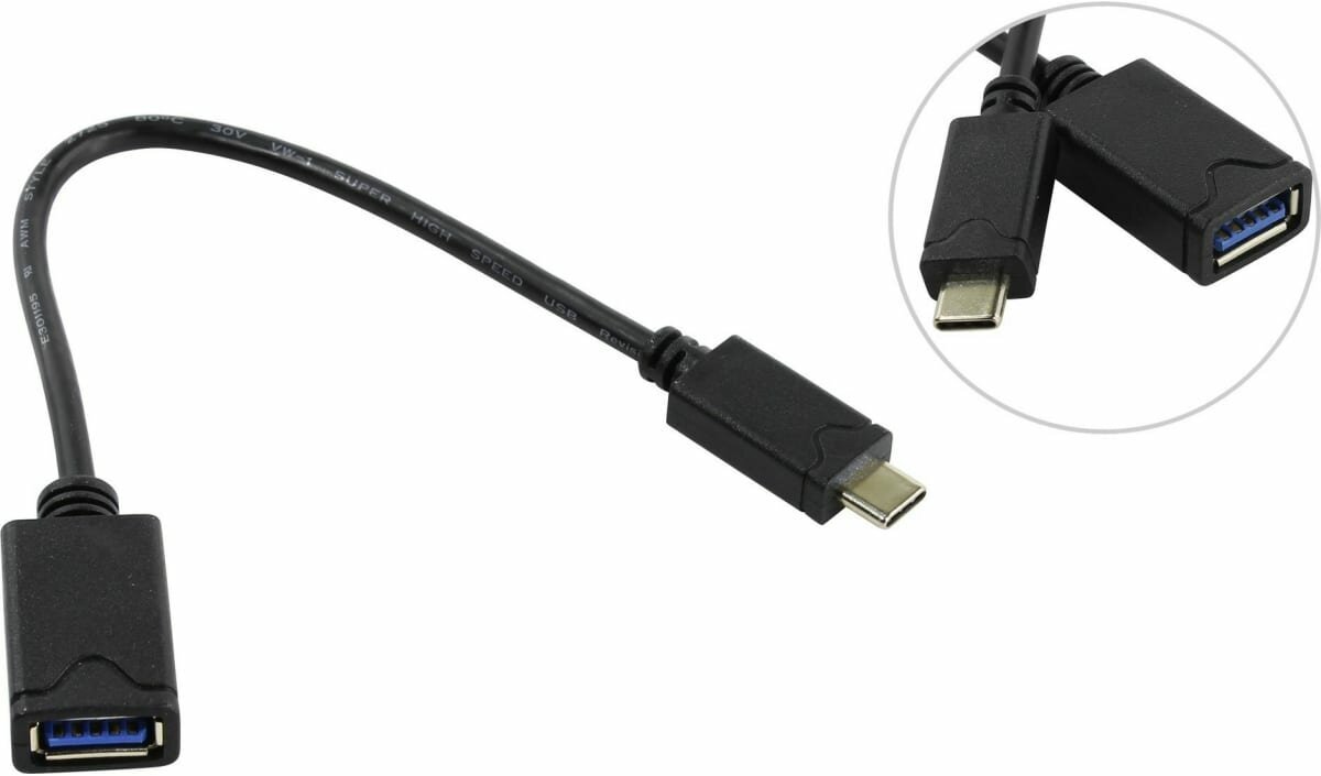 Адаптер OTG (On-The-Go) USB 3.0 type C -> A 5bites TC304-02OTG - фото №2