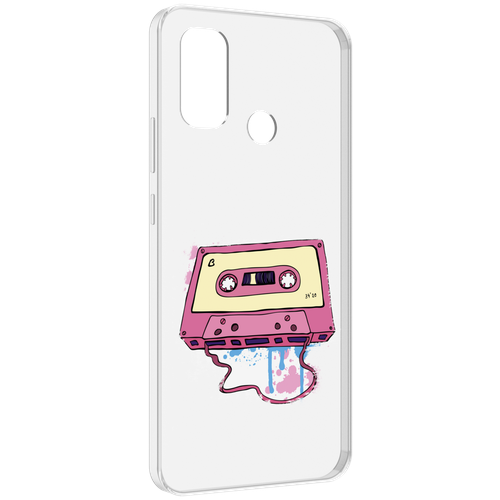 Чехол MyPads Розовая кассета для UleFone Note 10P / Note 10 задняя-панель-накладка-бампер