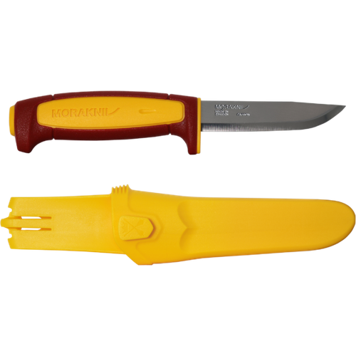 Нож MORAKNIV Basic 511 (C) Yellow/Dala Red 2023 Ltd. Ed, углеродистая сталь нож кукри nepal kukri house ww 2 horn сталь 1095 carbon steel рукоять рог буйвола