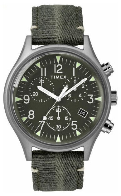 Наручные часы TIMEX 39974, зеленый, серый