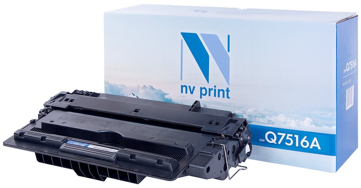 Лазерный картридж NV Print NV-Q7516A для HP LaserJet 5200, 5200L, 5200dtn, 5200tn (совместимый, чёрный, 12000 стр.)