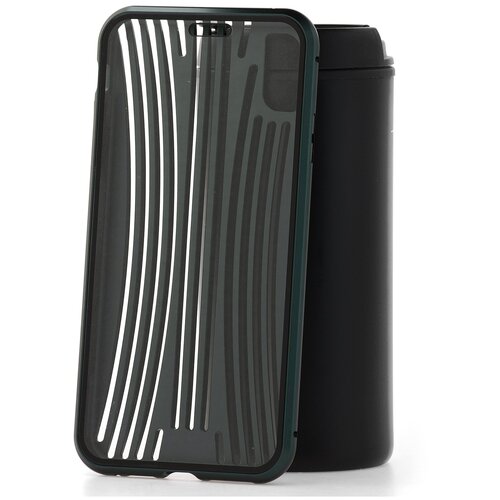 фото Чехол для iphone xs max kruche metal suitcase dark green