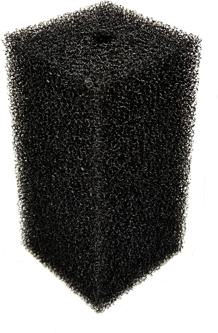 Губка для фильтра среднепористая черная (L), 8х8х16 см - фотография № 3