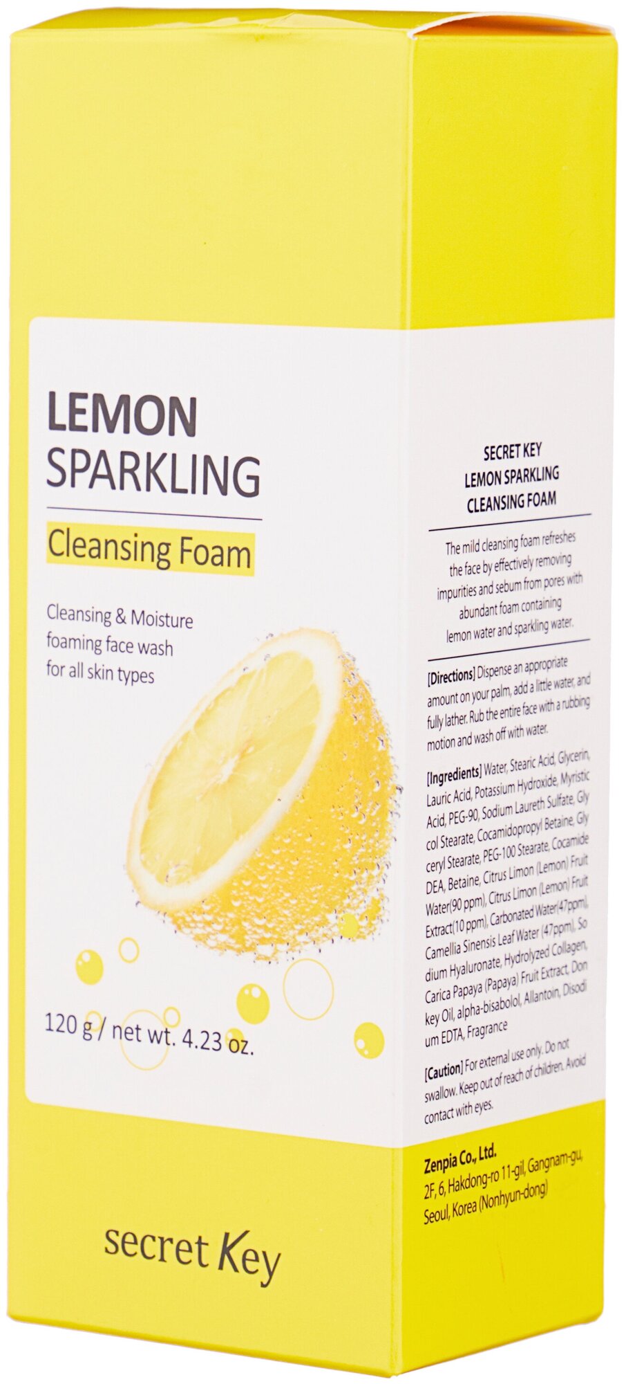 Пенка для умывания с экстрактом лимона Secret Key Lemon Sparkling Cleansing Foam - фото №2