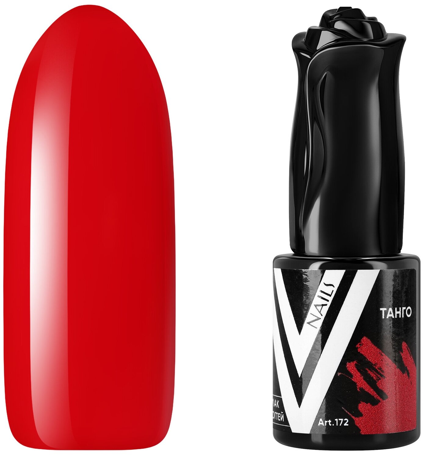 Гель-лак для ногтей Vogue Nails полупрозрачный самовыравнивающийся яркий, красный, 10 мл