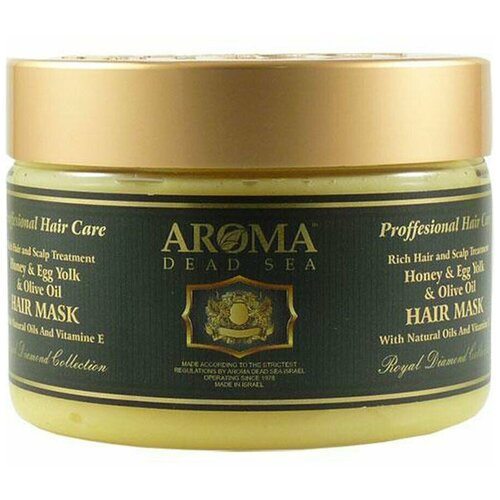 Aroma Dead Sea Маска для волос с медом, оливковым маслом, яичным желтком, 600 мл маска тканевая с яичным желтком