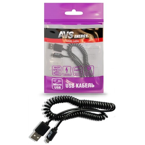 A78608S Кабель AVS micro USB(2м, витой) MR-32 кабель avs micro usb 2м витой mr 32