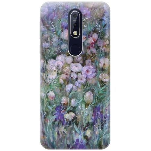 RE: PAЧехол - накладка ArtColor для Nokia 7.1 (2018) с принтом Сиреневое поле re paчехол накладка artcolor для huawei mate 30 с принтом сиреневое поле