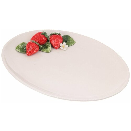 Блюдо овальное 39х28см Annaluma Strawberry