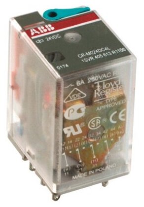 ABB CR-M024DC4L Промежуточное реле 24V 6A 4ПК (DC) 1SVR405613R1100 (10 шт.)