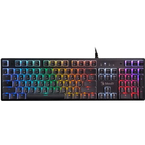 Клавиатура A4Tech Bloody S510NP механическая черный USB for gamer LED S510NP PUDDING BLACK 470000₽