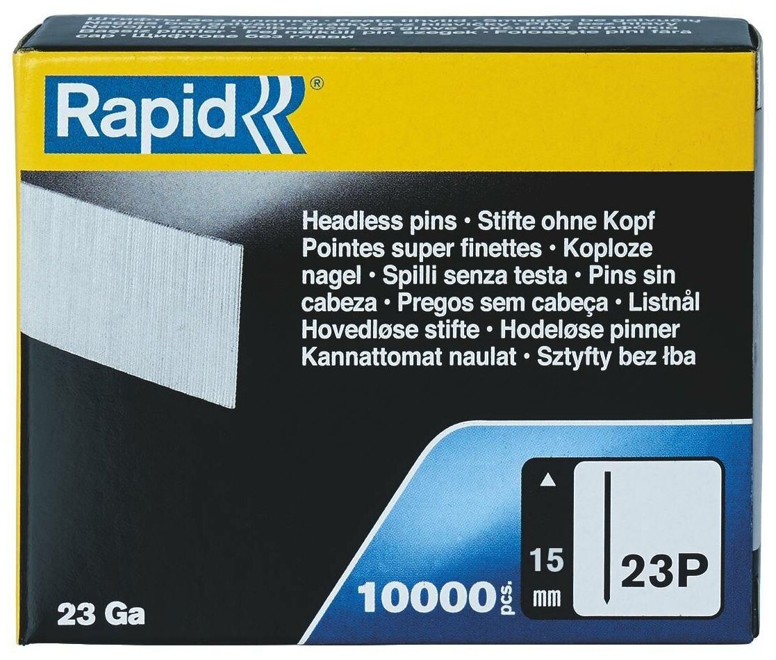 RAPID тип 23Р 15 мм, 1000 шт, Закаленные супертвердые гвозди (5001358) - фотография № 5