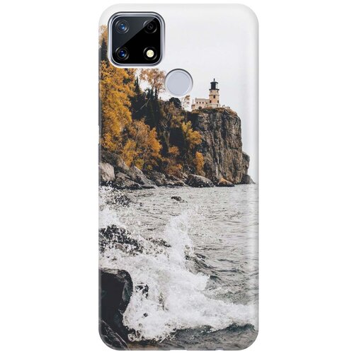 фото Cиликоновый чехол на realme 7i / рилми 7 ай с принтом "северный маяк" gosso