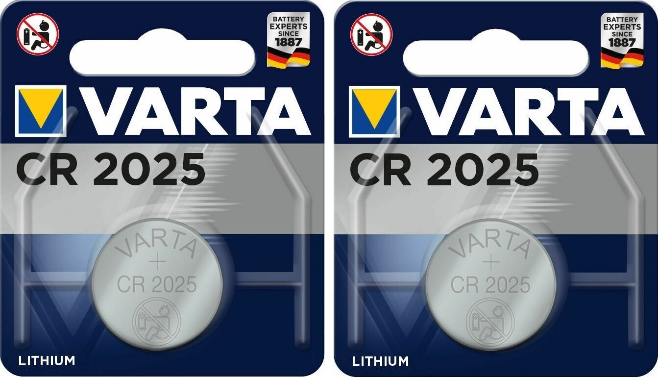 Батарейка Varta CR2025 2 шт