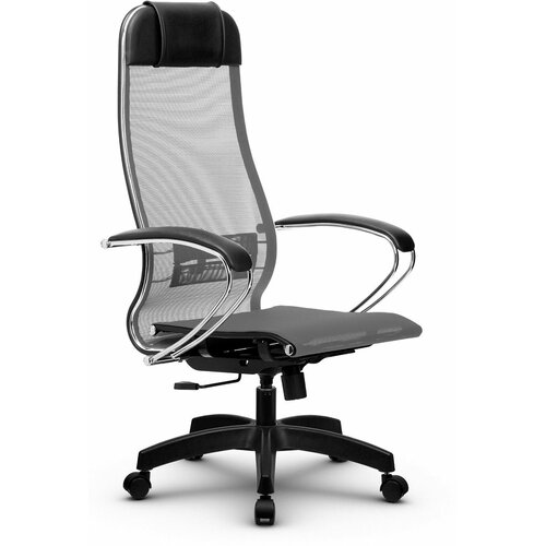 Компьютерное кресло МЕТТА-4(MPRU)/подл.131/осн.001 серый/серый
